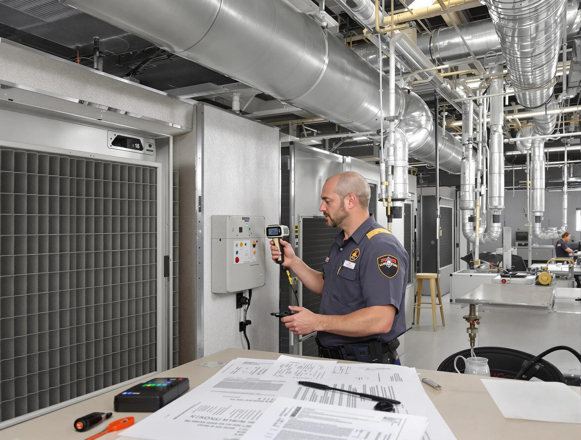 Professional filter system inspection by Fayetteville Air Duct Cleaning in Fayetteville