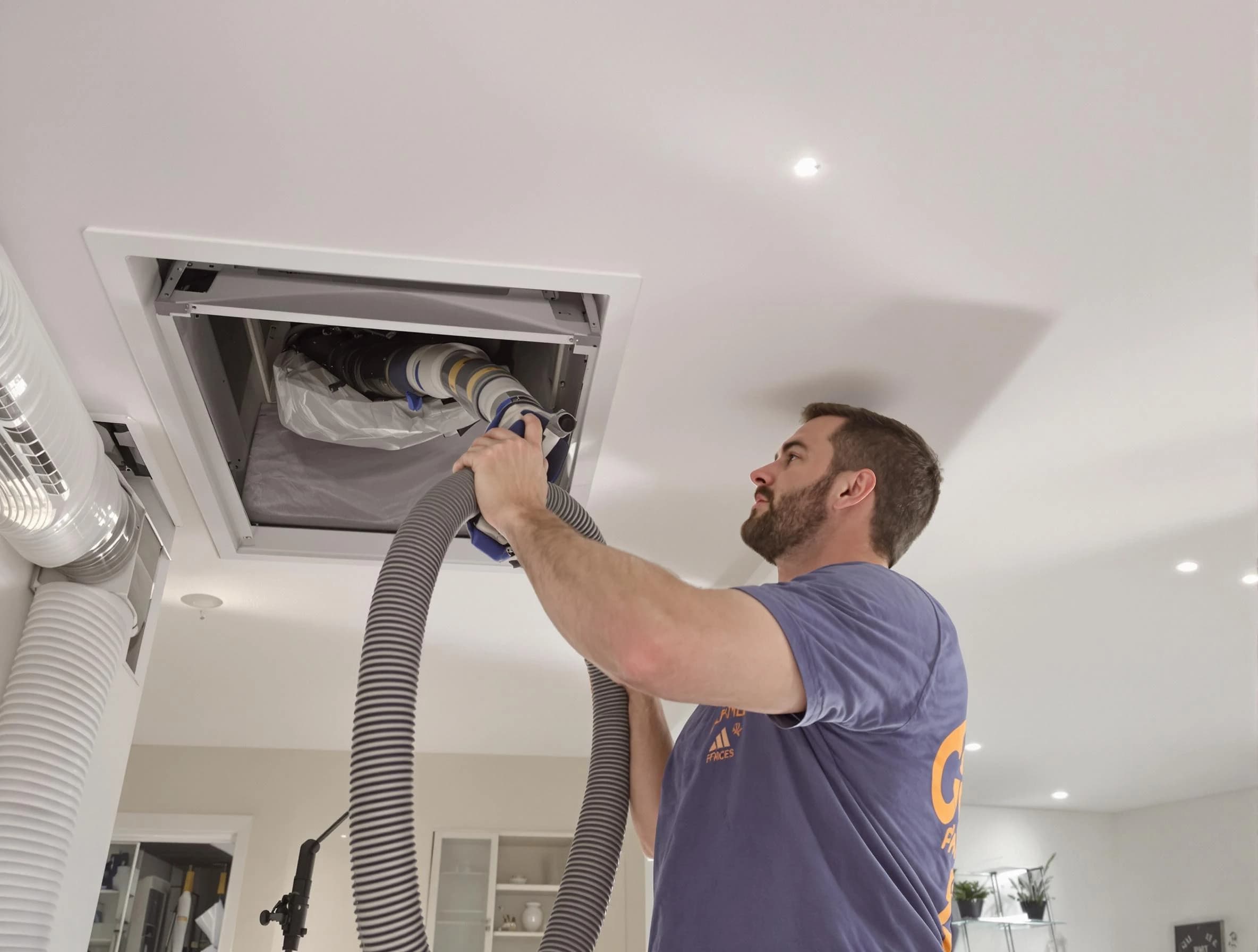 Precision indoor duct cleaning by Fayetteville Air Duct Cleaning in Fayetteville