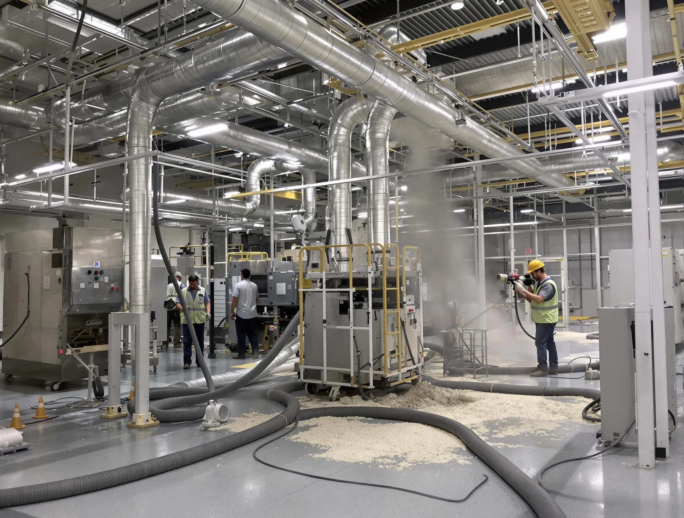 Heavy-duty industrial duct cleaning by Fayetteville Air Duct Cleaning in Fayetteville