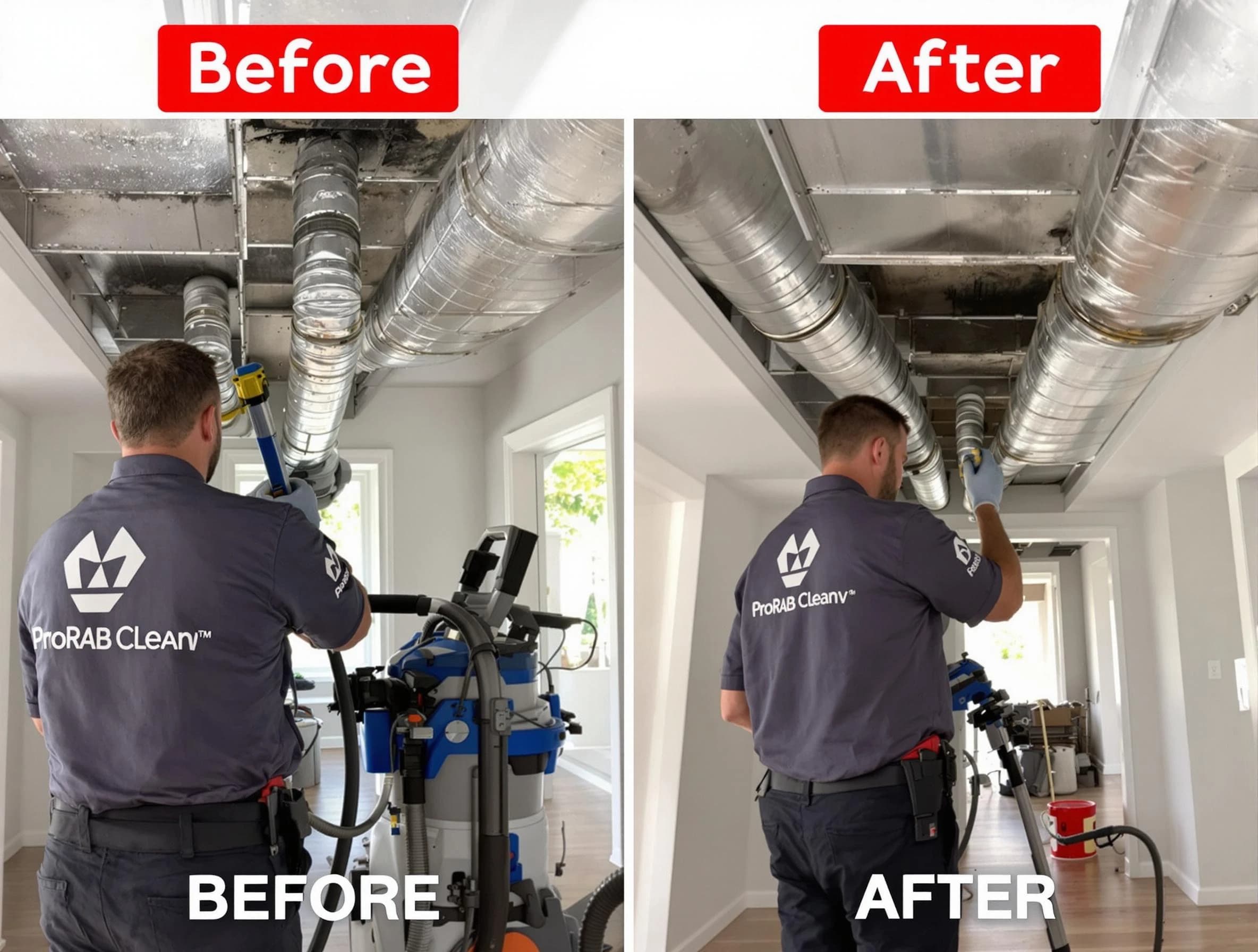 Fayetteville Air Duct Cleaning expert performing thorough residential duct cleaning in a Fayetteville home