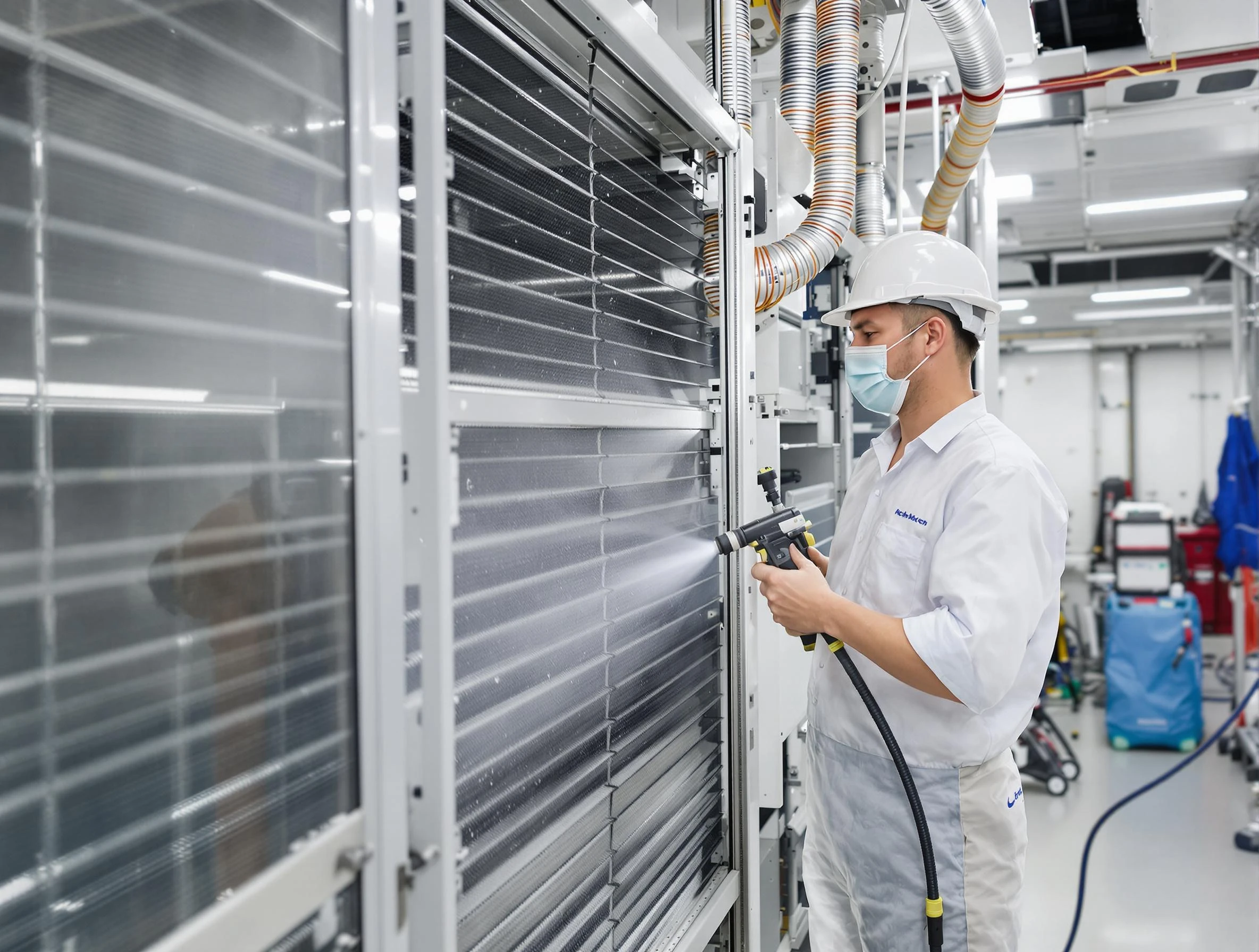 Professional AC coil cleaning by Fayetteville Air Duct Cleaning in Fayetteville