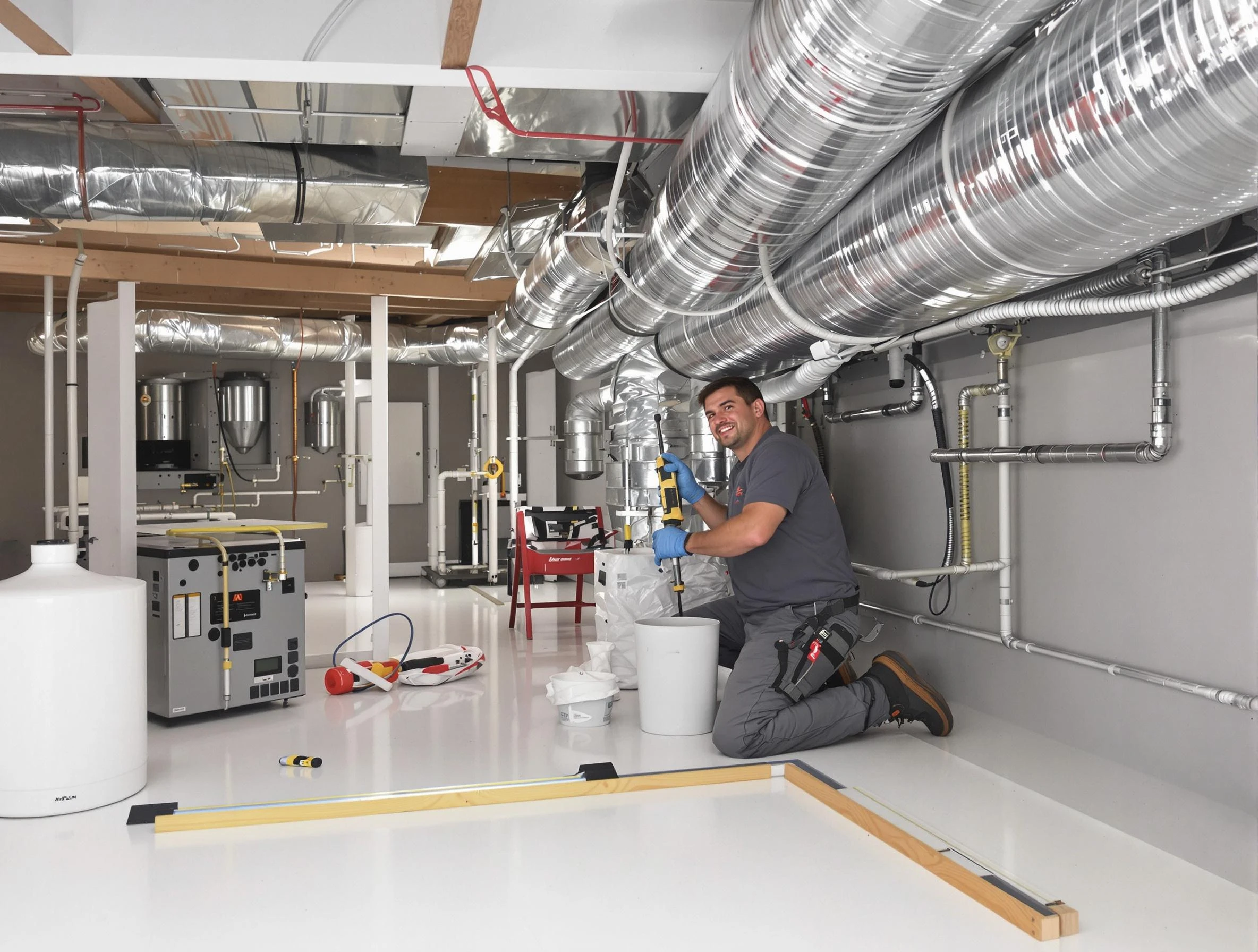 Professional duct sealing service by Fayetteville Air Duct Cleaning in Fayetteville