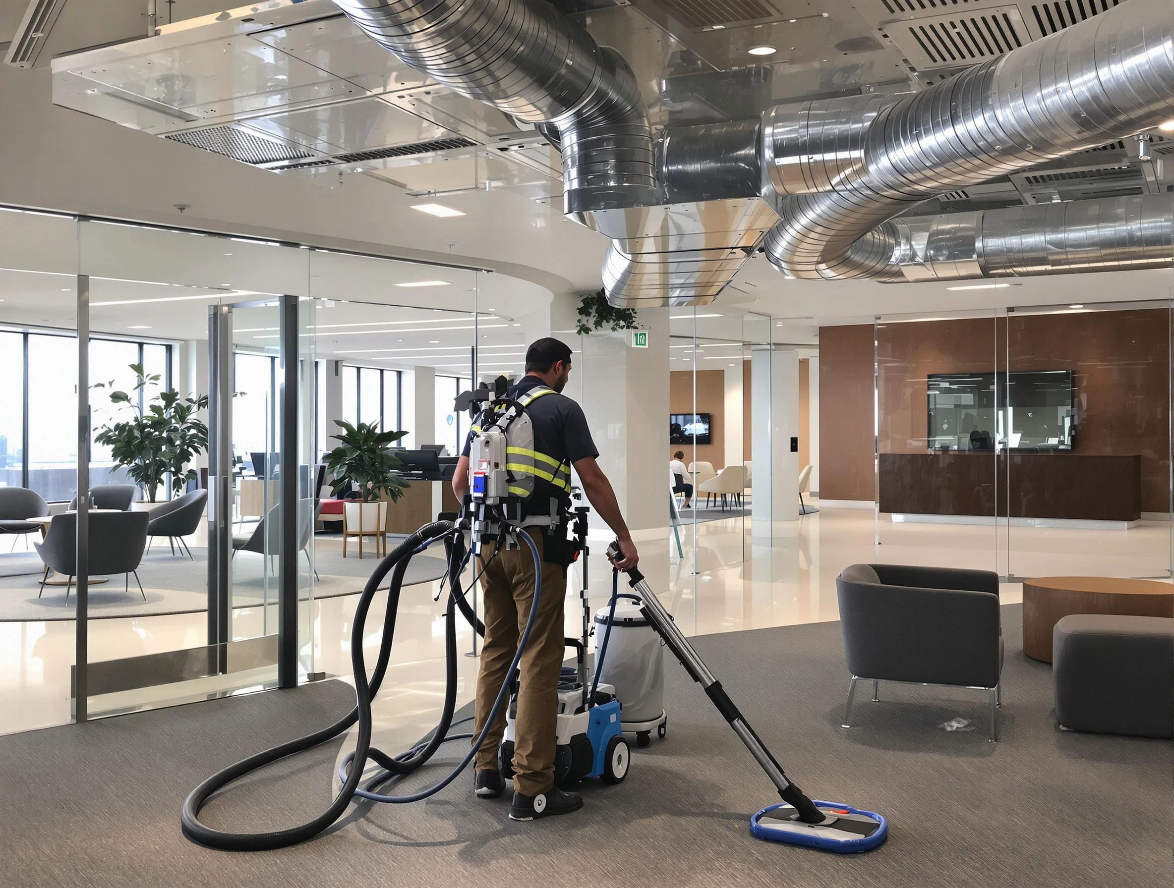 Commercial duct cleaning service by Fayetteville Air Duct Cleaning in Fayetteville
