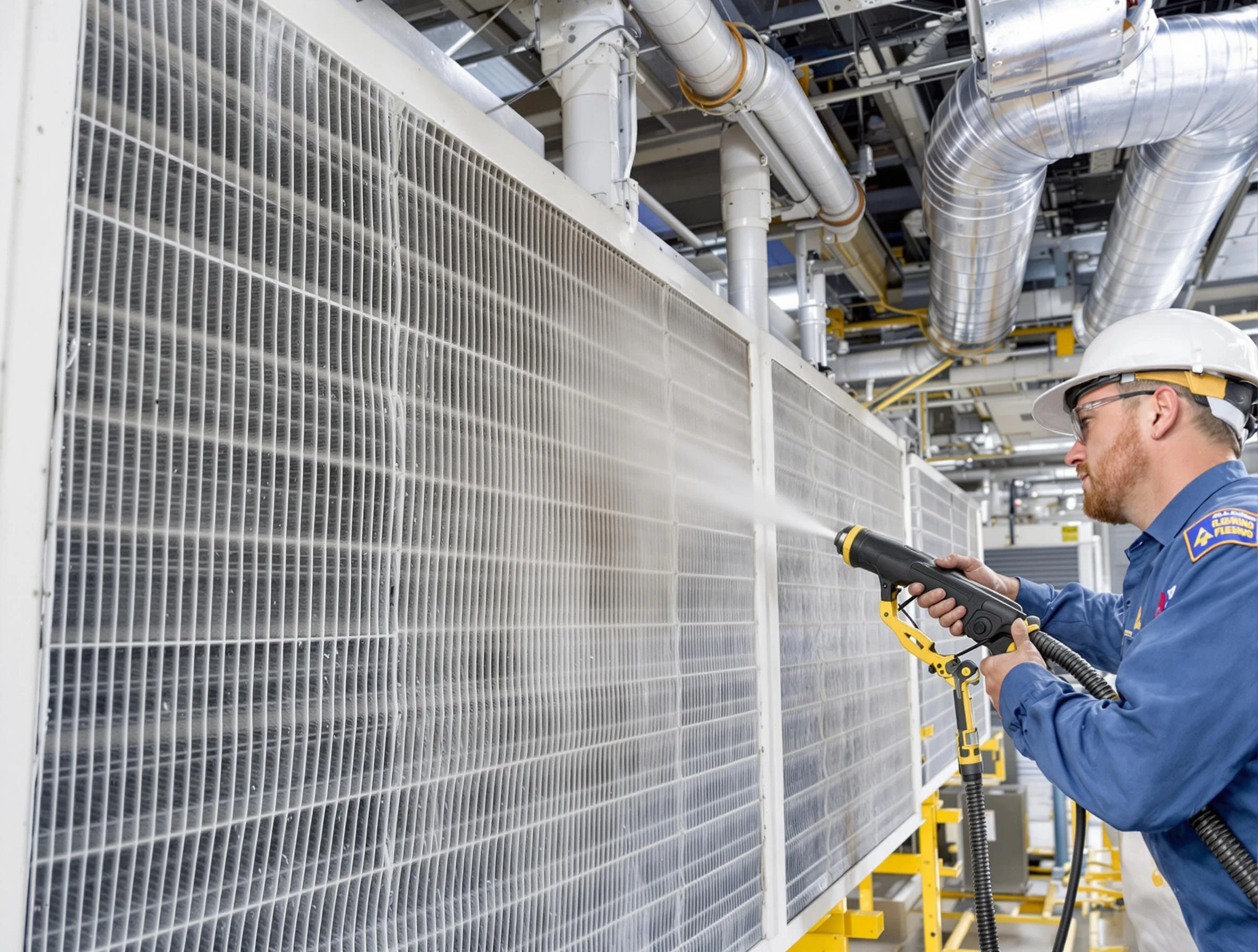 Professional commercial coil cleaning by Fayetteville Air Duct Cleaning in Fayetteville