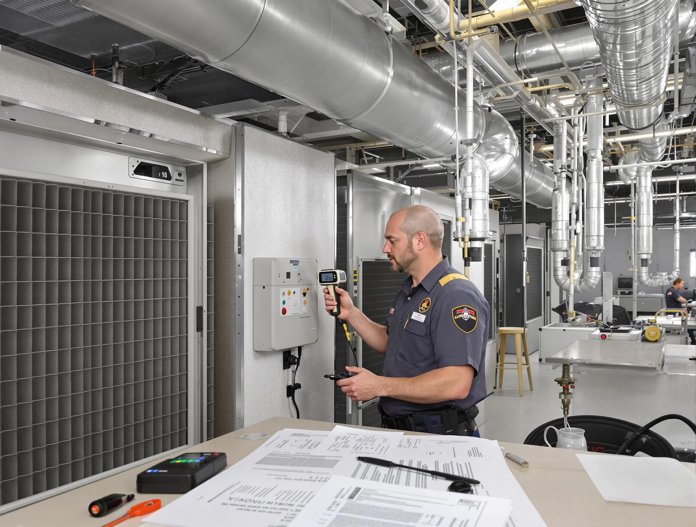 Professional filter system inspection by Fayetteville Air Duct Cleaning in Fayetteville