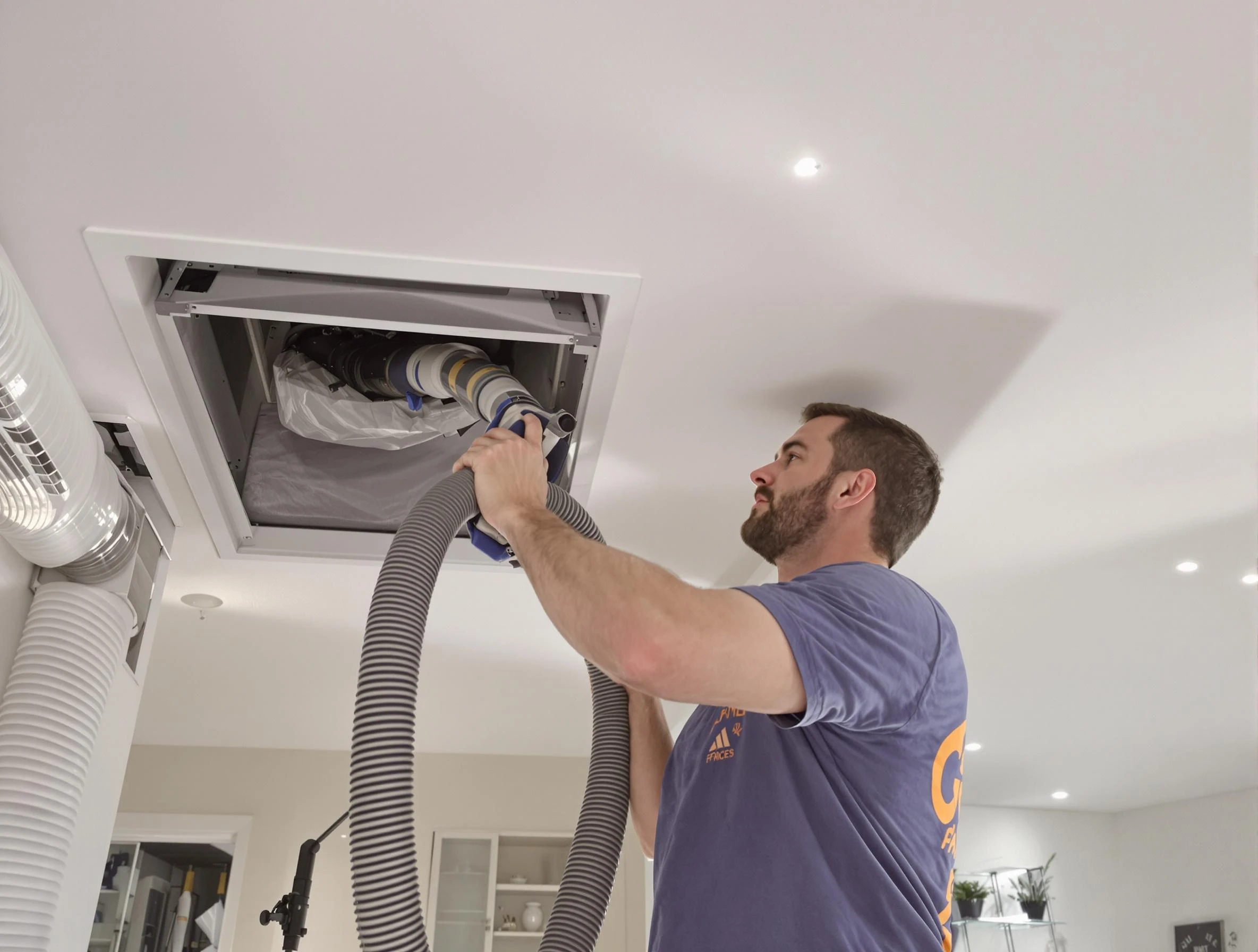 Precision indoor duct cleaning by Fayetteville Air Duct Cleaning in Fayetteville
